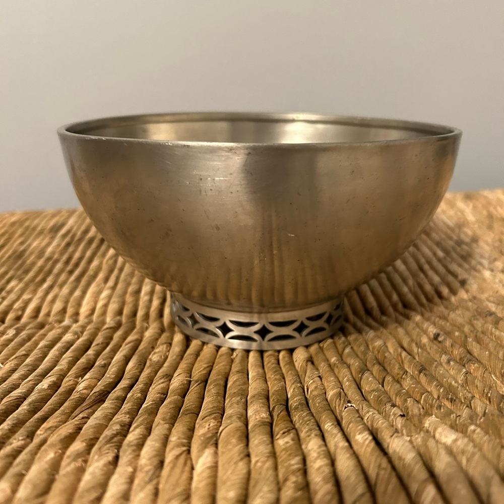 Vintage Pewter Decorative Bowl